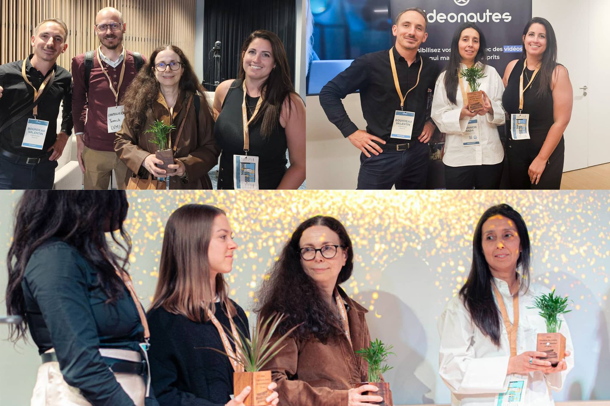 Remise de Trophées du média de sensibilisation cybersécurité, salon Je Sensibilise, 1er prix pour Euro-Information et 3eme prix pour LVMH, campagnes de sensibilisation vidéo par Videonautes